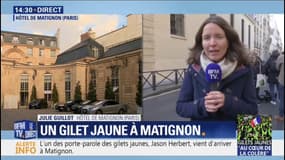 Jason Herbert, l'un des ex-représentants des gilets jaunes, est arrivé à Matignon