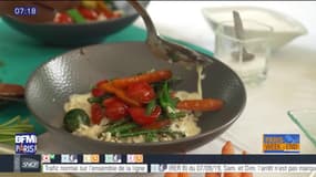 A table avec Babette: Riz pilaf aux légumes de saison avec sauce à la crème citronnée