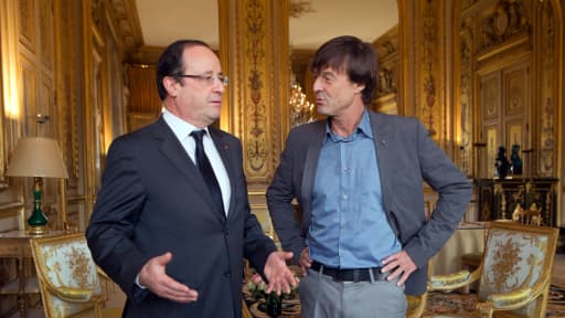 Rencontre à l'Elysée entre Hollande et Hulot, le 6 décembre 2012