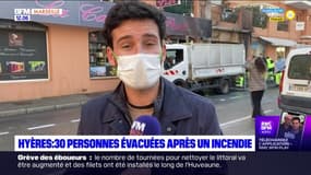 Hyères : 30 personnes évacuées après un incendie