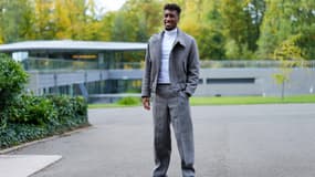 Kingsley Coman avec l'équipe de France, le 6 octobre 2025 à Clairefontaine