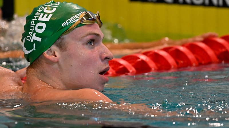Léon Marchand à Rennes, 14 juin 2023