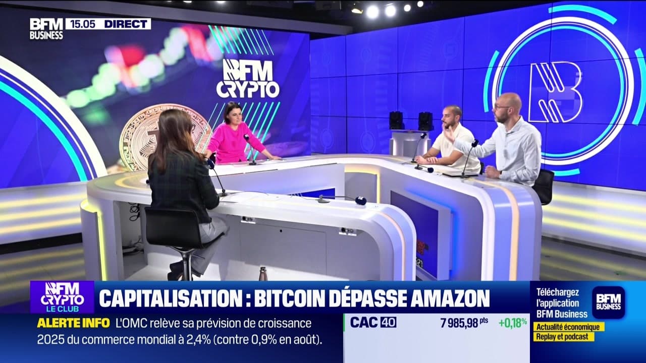 BFM Crypto, le Club : Capitalisation, Bitcoin depasse Amazon - 07/10