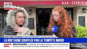 "On a pris 1m20 d'eau": Angélique Muller, sinistrée, témoigne après le passage de la tempête Ingrid dans le Finistère