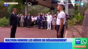 Emmanuel Macron honore les héros du Débarquement de Provence