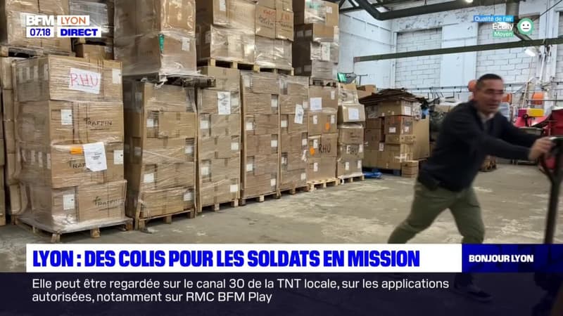 Lyon: des colis pour les soldats en mission