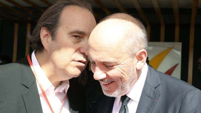 Xavier Niel, fondateur de Free et Stéphane Richard, le PDG d'Orange.