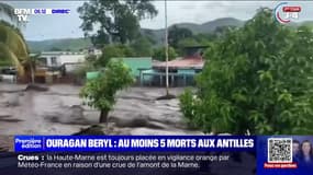 Antilles: l'ouragan Béryl fait au moins cinq morts 