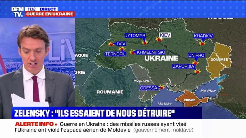 L'armée ukrainienne a annoncé que la Russie avait lancé 75 missiles sur le pays ce lundi matin