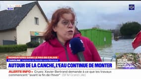 Neuville-sous-Montreuil: autour de la Canche, l'eau continue de monter