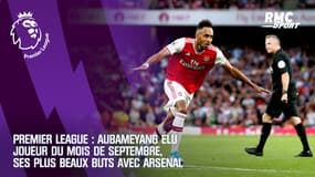 Premier League : Aubameyang élu joueur du mois de septembre, ses plus beaux buts avec Arsenal