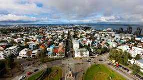 Vue de Reykjavik, le 7 septembre 2021 en Islande