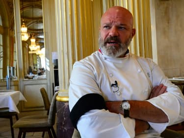 Philippe Etchebest dans son restaurant "Le Quatrième Mur" à Bordeaux, le 30 septembre 2020