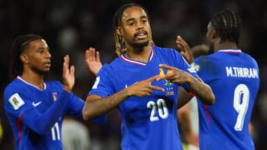 Bradley Barcola lors de France-Islande, le 9 septembre 2025