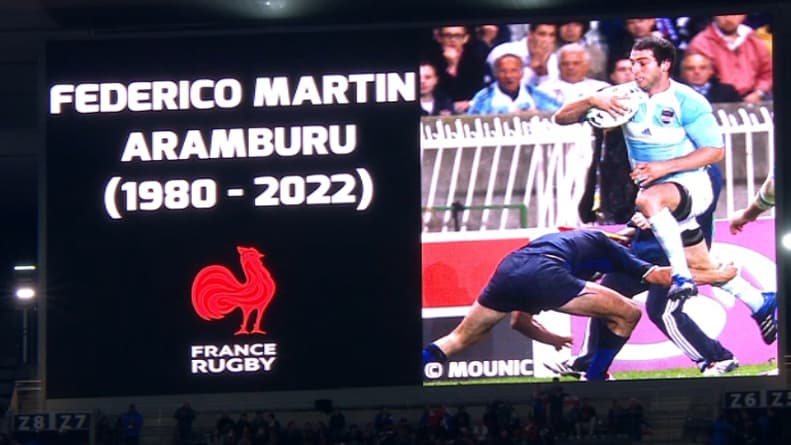 L'hommage du stade de France à Federic Aramburu L'hommage du stade de France à Federic Aramburu
