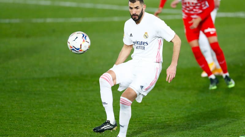 Karim Benzema, buteur face à Grenade