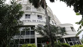 Le quartier général de la police de La Réunion, où ont été entendus les suspects d'une enquête sur une filière jihadiste présumée.