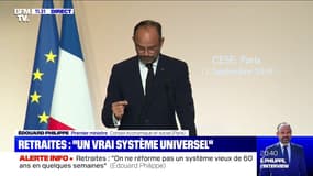 Éedouard Philippe assure que l'entrée dans le nouveau système de retraites "concernera les personnes nées après 1963"
