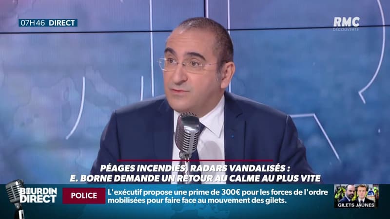 Péages et radars détruits: le secrétaire d'Etat Laurent Nunez répond aux "gilets jaunes" sur RMC