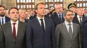 Emmanuel Macron dans la Grande Synagogue