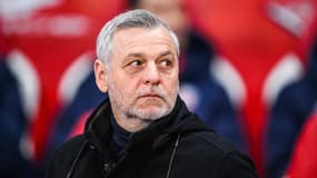 Bruno Genesio sur le banc de Lille, le 22 février 2025.