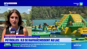 Canicule: les Provençaux viennent chercher la fraîcheur au lac de Peyrolles