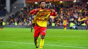 Loïs Openda avec Lens face à Toulouse, le 28 octobre 2022.