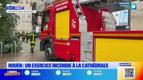 Rouen: un exercice incendie organisé à la cathédrale