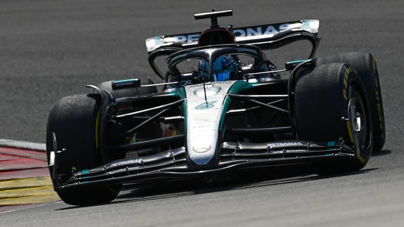 George Russell lors du GP de Belgique, le 28 juillet 2024.
