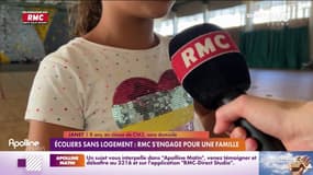 L'équipe de "RMC s'engage avec vous" vient en aide aux élèves sans logement