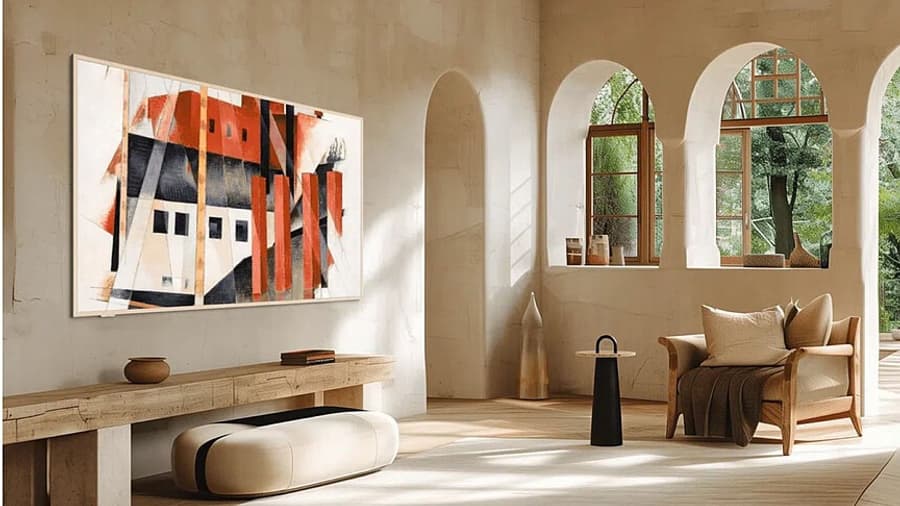 Le NxtFrame de TCL reprend le principe de The Frame de Samsung, un écran qui devient un tableau une fois éteint