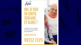 L'affiche de campagne de la FCPE.