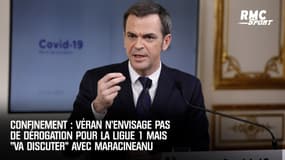 Confinement : Véran "va discuter" avec Maracineanu mais n'envisage pas une dérogation pour les joueurs de Ligue 1