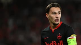 Amar Dedic lors d'un match de Ligue des champions entre le RB Salzbourg et le Benfica Lisbonne - le 20/09/2023