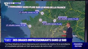 Sécheresse: jusqu'à 21 jours de sans pluie dans plusieurs villes du nord de la France