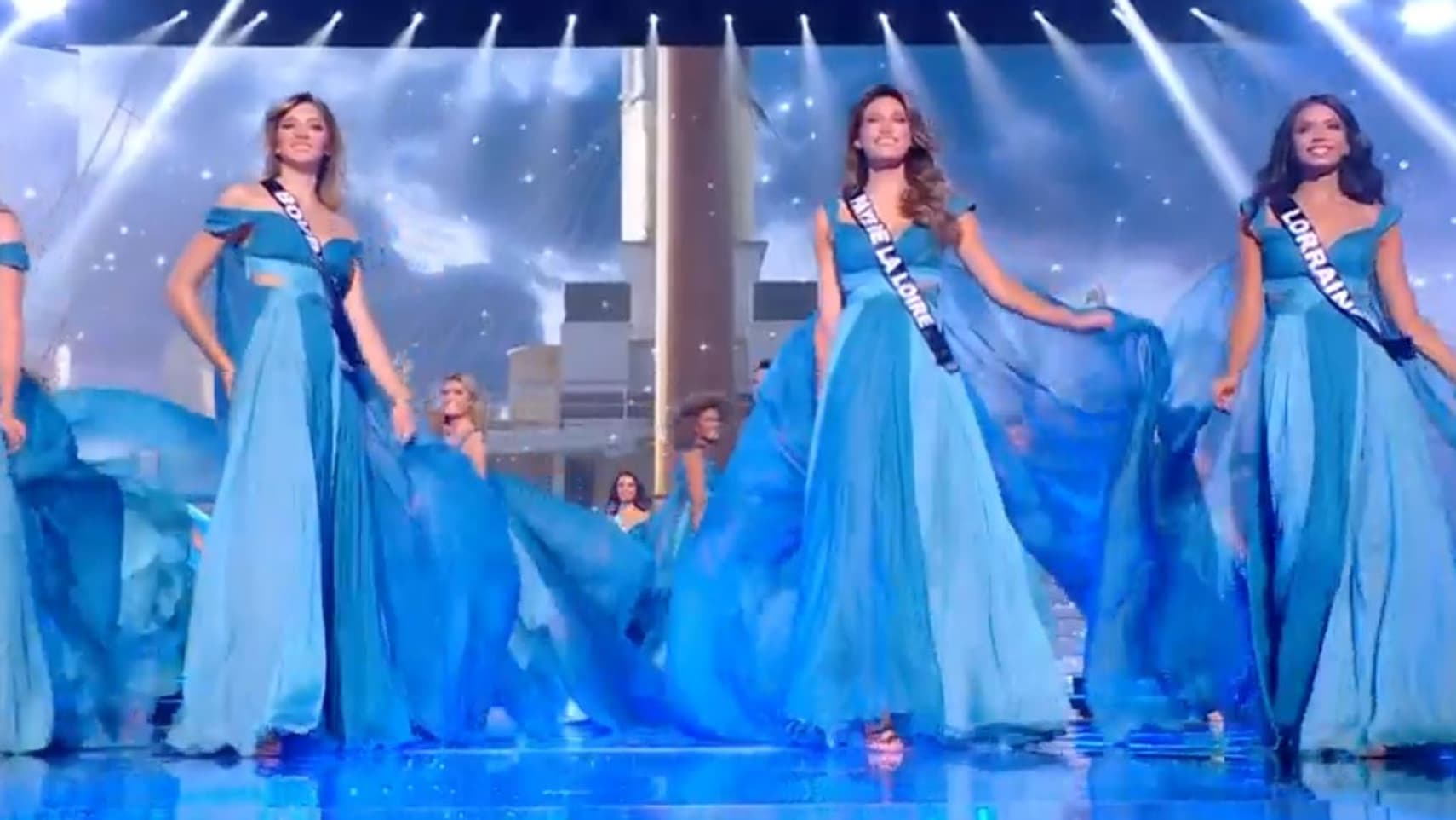 Le premier tableau de la soirée Miss France