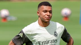 Kylian Mbappé à l'entraînement avec le Real Madrid, le 25 juin 2025
