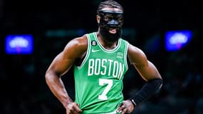 Jaylen Brown, face aux Hawks d'Atlanta, le 21 avril 2023.