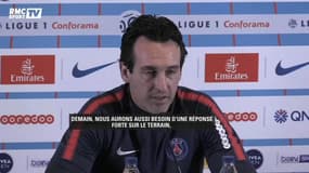 PSG / Emery : "Nous devons faire avancer ce projet solide"