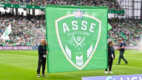 Le logo de l'AS Saint-Etienne en avril 2024