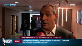 Réforme des retraites: "Pour l'instant, le début du match n'a pas eu lieu" pour Laurent Berger, secrétaire général de la CFDT