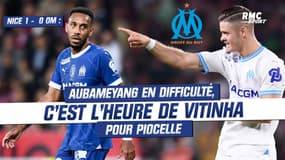 Nice 1 - 0 OM : Aubameyang en difficulté, Piocelle "surpris de ne pas voir plus Vitinha" 
