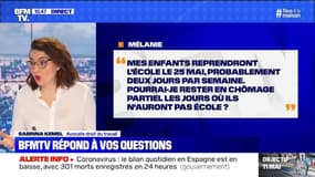 Mes enfants retourneront à l'école deux jours par semaine, pourrai-je rester en chômage partiel les autres jours? BFMTV répond à vos questions