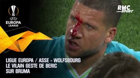 Ligue Europa / Saint-Etienne - Wolfsbourg : le vilain geste de Beric sur Bruma