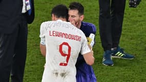 Robert Lewandowski et Lionel Messi