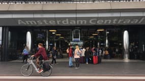 La gare centrale d'Amsterdam, en 2018. Photo d'illustration