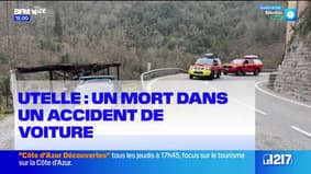 Alpes-Maritimes: un mort après la chute d'une voiture d'une cinquantaine de mètres dans un ravin à Utelle