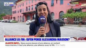 Alliance LR-RN: "une excellente nouvelle" selon la députée RN Alexandra Masson des Alpes-Maritimes