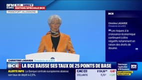 Christine Lagarde s'exprime depuis la BCE