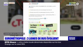 Eurométropole: trois lignes de bus évoluent 